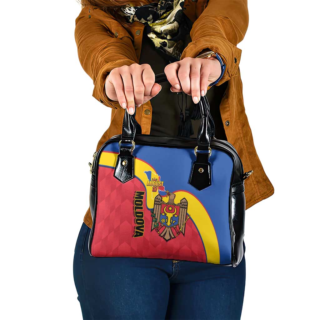 Moldova Independence Day Shoulder Handbag August 27 One People One Nation LT14