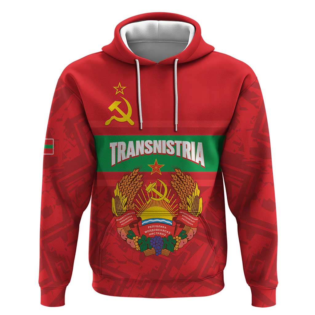 Transnistria Independence Day Hoodie Coat Of Arms Flag Style LT14
