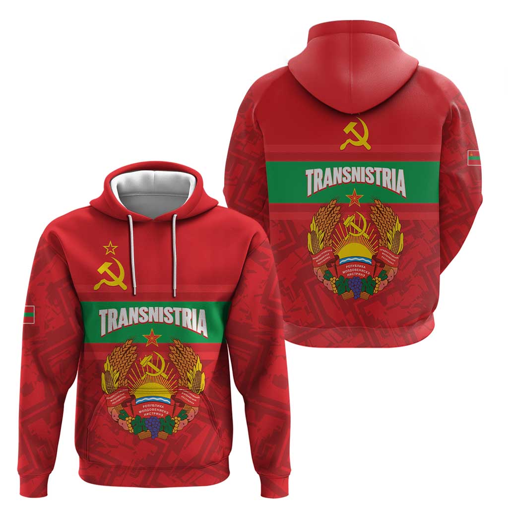 Transnistria Independence Day Hoodie Coat Of Arms Flag Style LT14