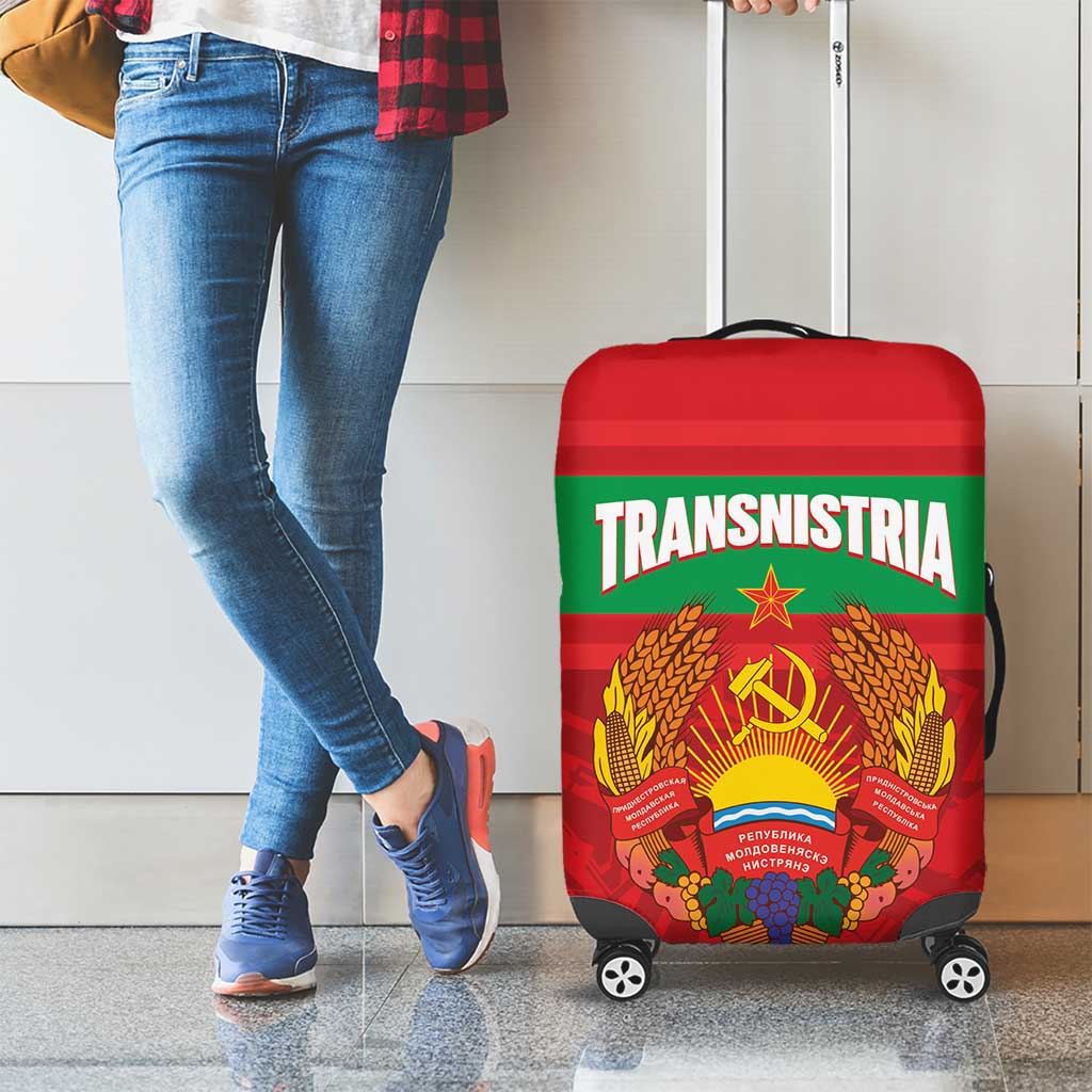 Transnistria Independence Day Luggage Cover Coat Of Arms Flag Style LT14