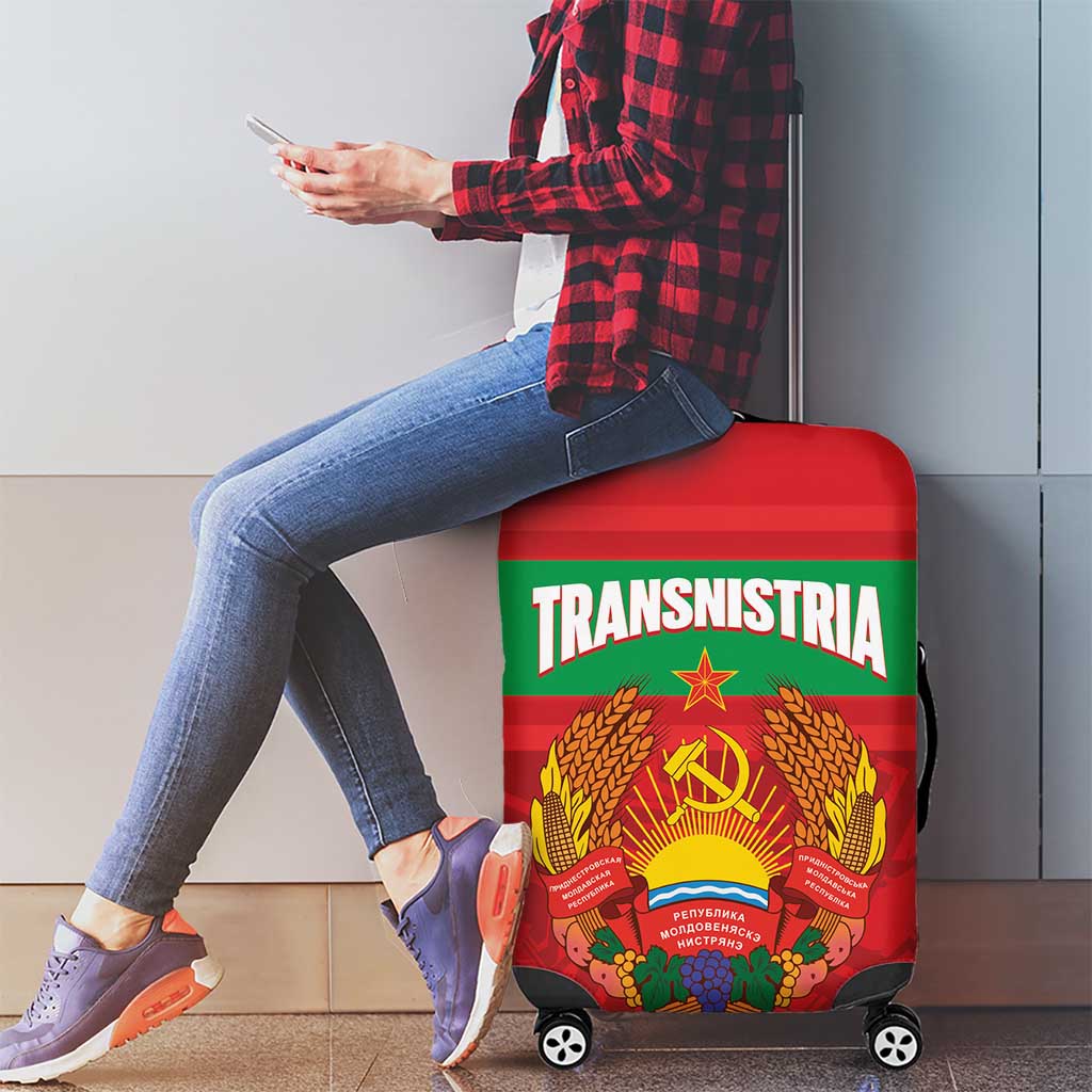 Transnistria Independence Day Luggage Cover Coat Of Arms Flag Style LT14