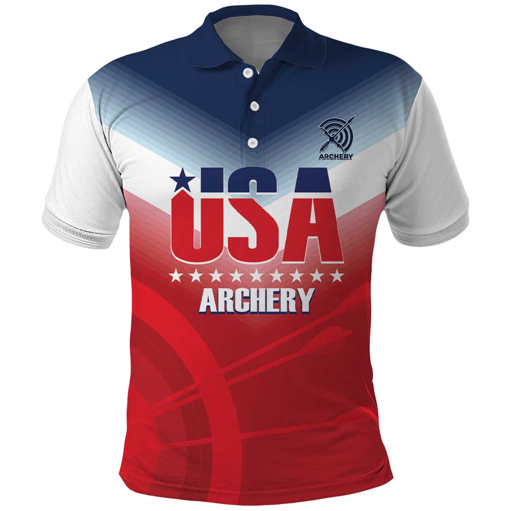 Personalized United States Archery Polo Shirt USA 2025 Sporty Style LT14
