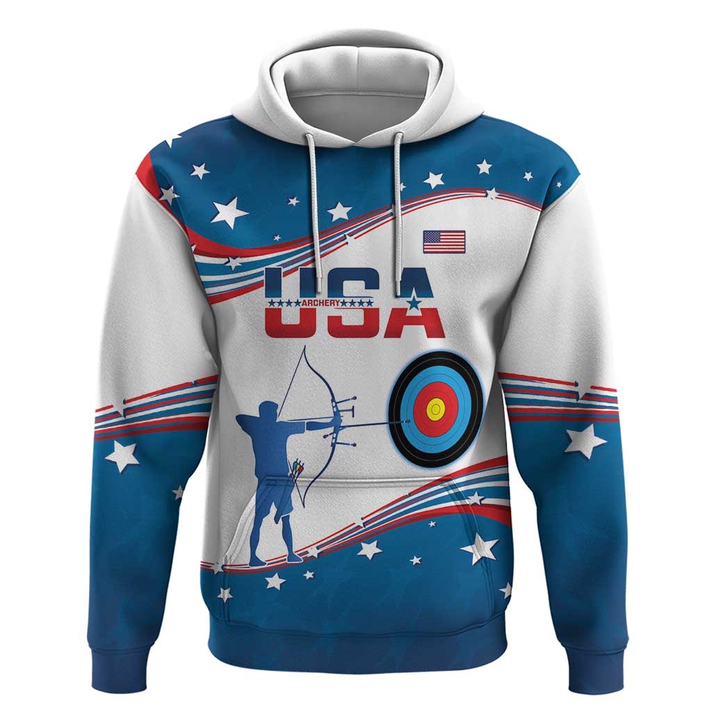 Personalized United States Archery Hoodie USA Sport Curve Style LT14
