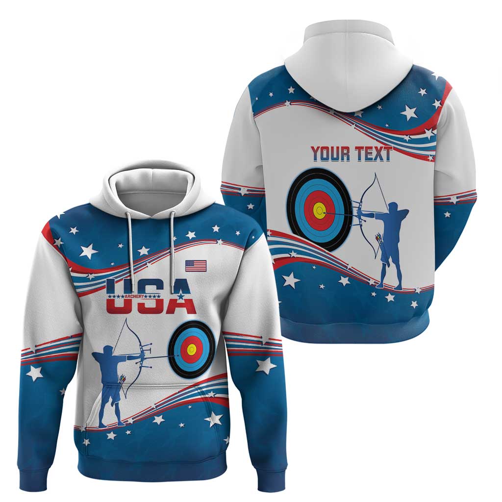 Personalized United States Archery Hoodie USA Sport Curve Style LT14