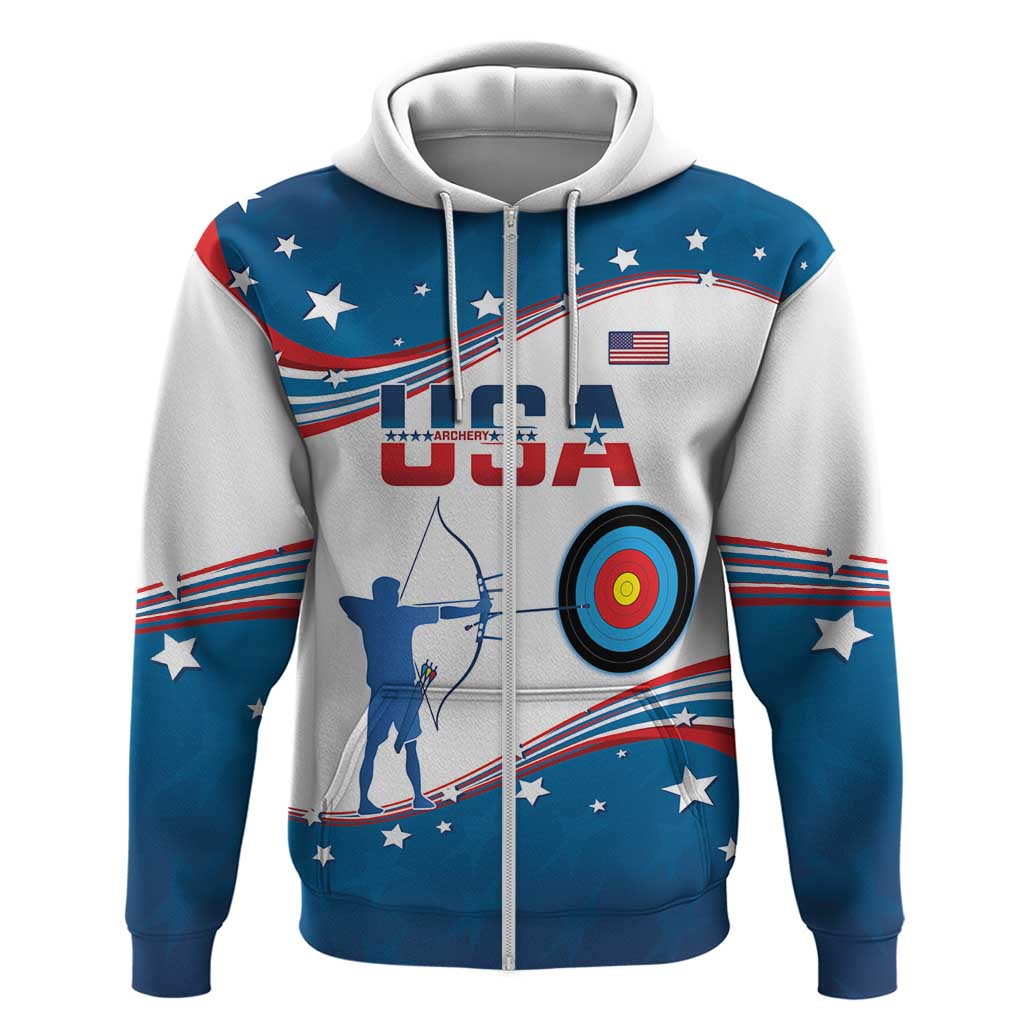 Personalized United States Archery Hoodie USA Sport Curve Style LT14