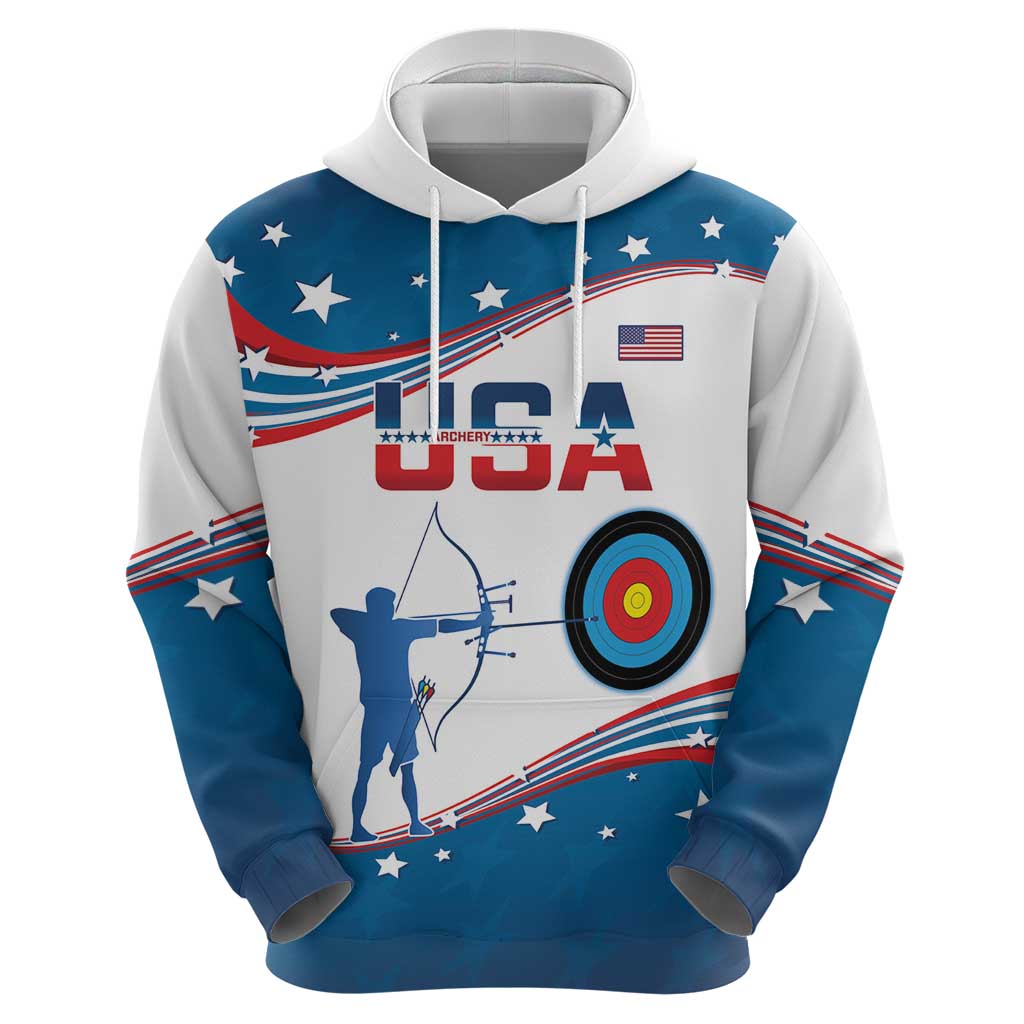 Personalized United States Archery Hoodie USA Sport Curve Style LT14