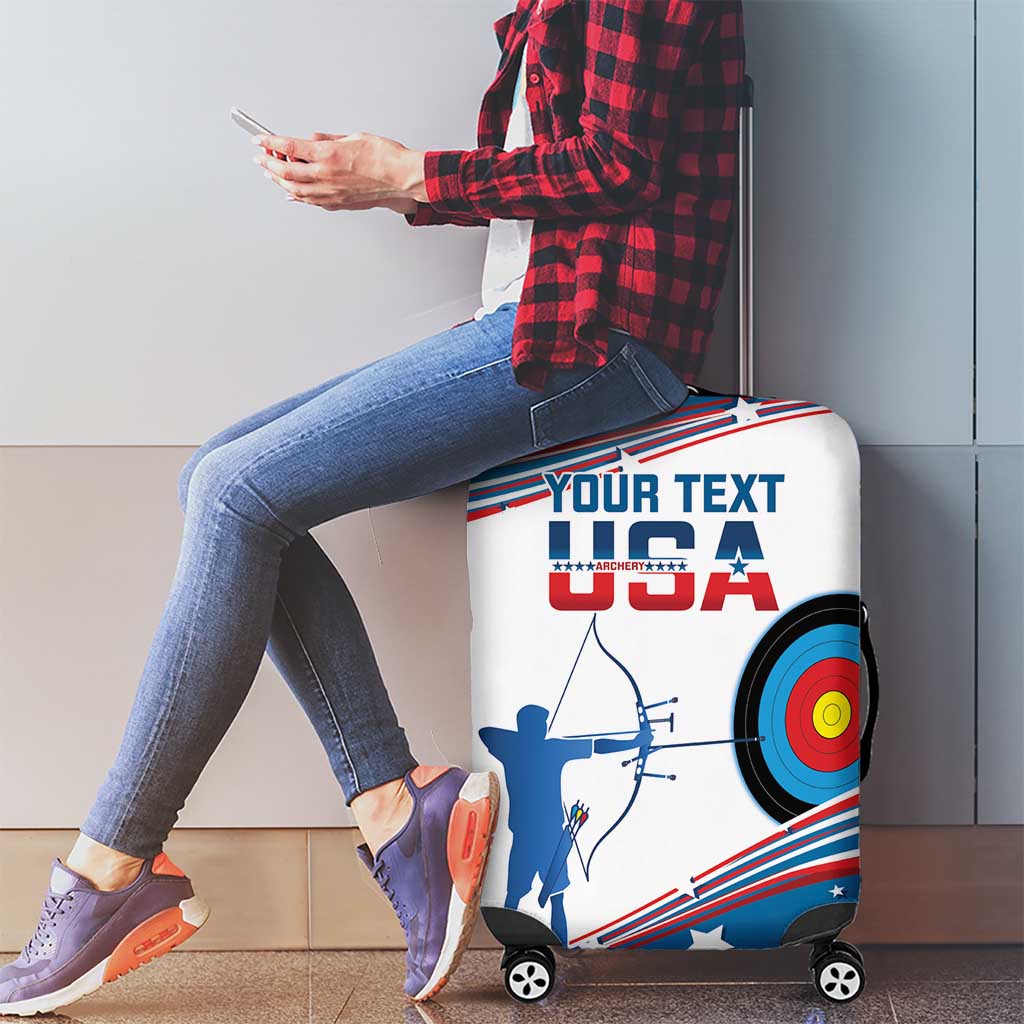 Personalized United States Archery Luggage Cover USA Sport Curve Style LT14