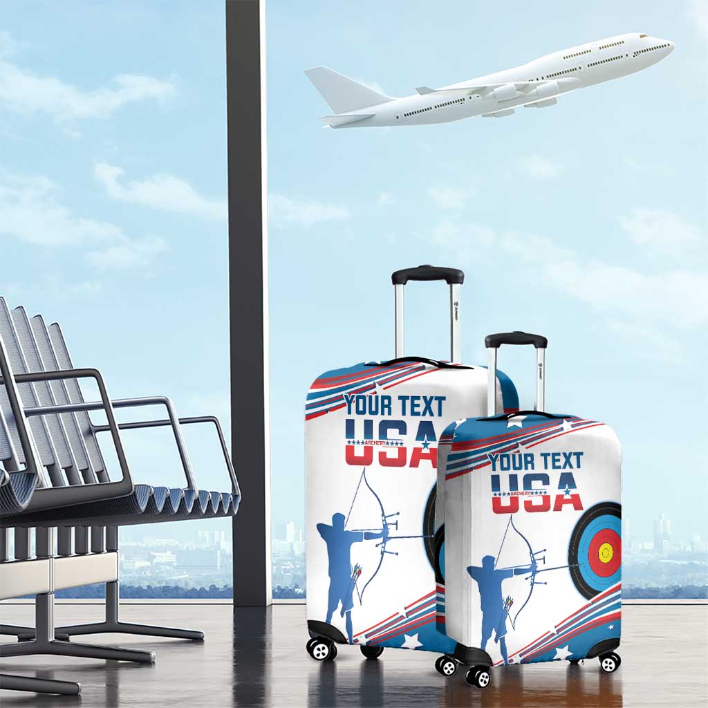 Personalized United States Archery Luggage Cover USA Sport Curve Style LT14
