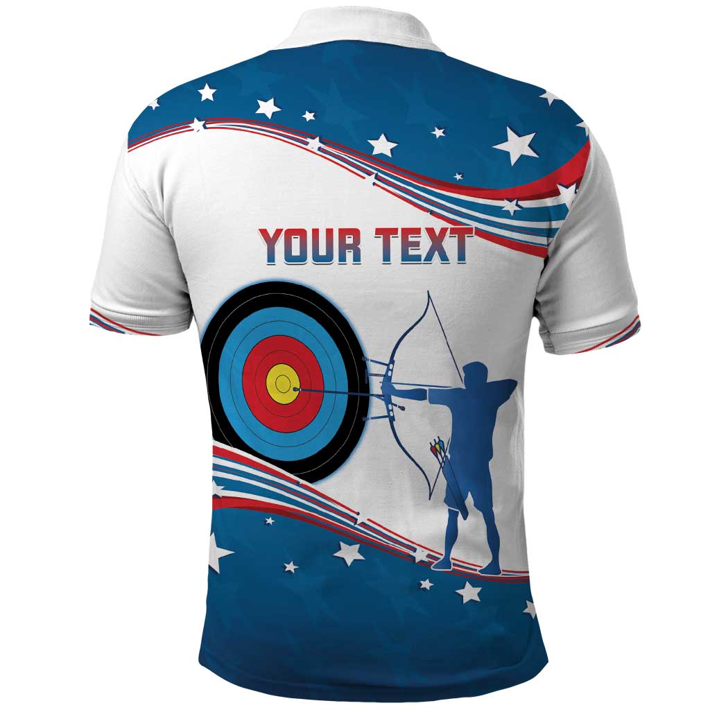 Personalized United States Archery Polo Shirt USA Sport Curve Style LT14