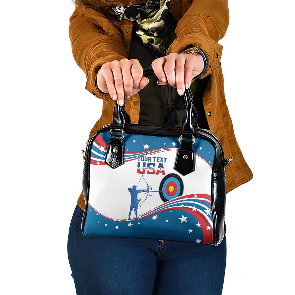 Personalized United States Archery Shoulder Handbag USA Sport Curve Style LT14