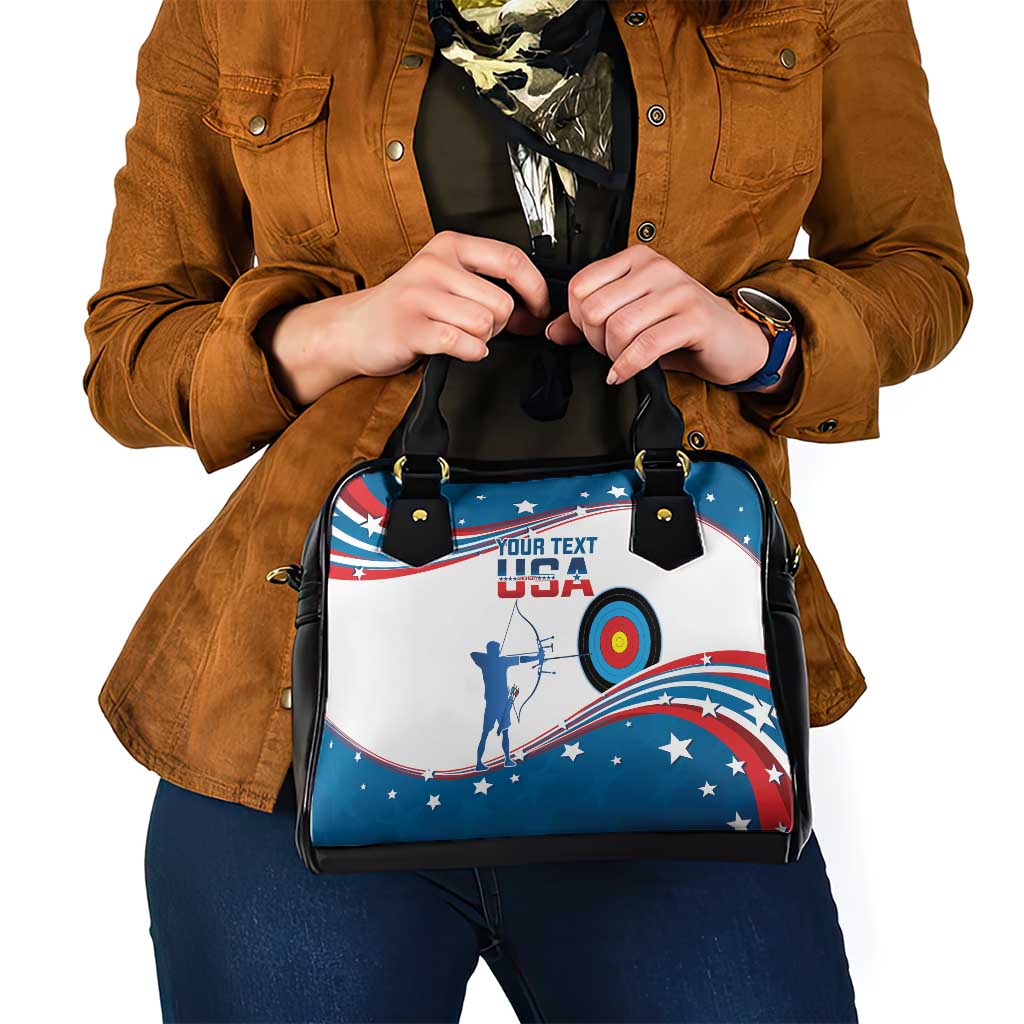 Personalized United States Archery Shoulder Handbag USA Sport Curve Style LT14