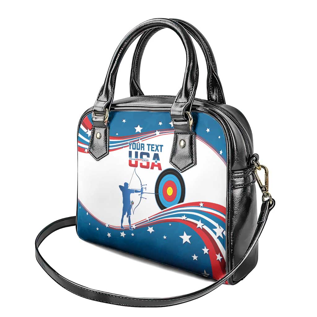 Personalized United States Archery Shoulder Handbag USA Sport Curve Style LT14