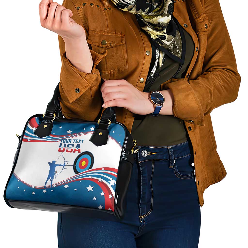 Personalized United States Archery Shoulder Handbag USA Sport Curve Style LT14