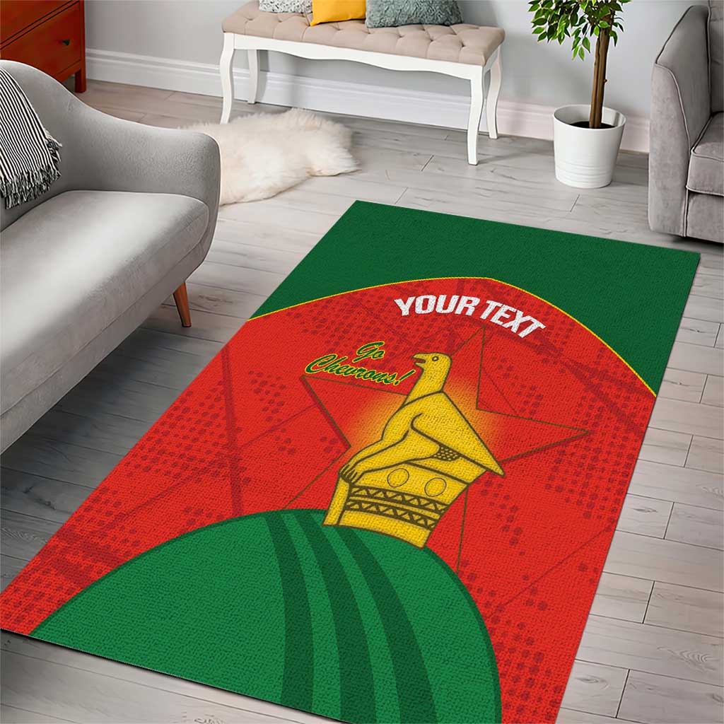 Afro Cricket Zimbabwe Custom Area Rug Go Chevrons 2003 Color LT14