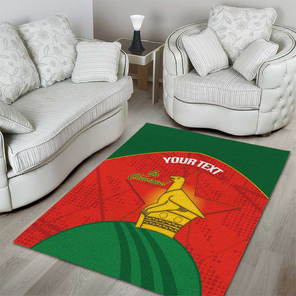 Afro Cricket Zimbabwe Custom Area Rug Go Chevrons 2003 Color LT14