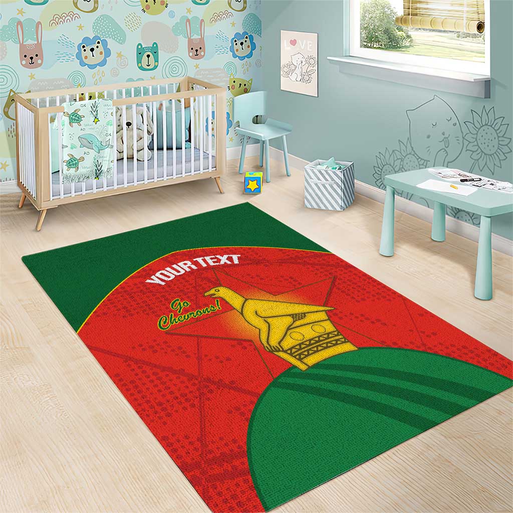 Afro Cricket Zimbabwe Custom Area Rug Go Chevrons 2003 Color LT14