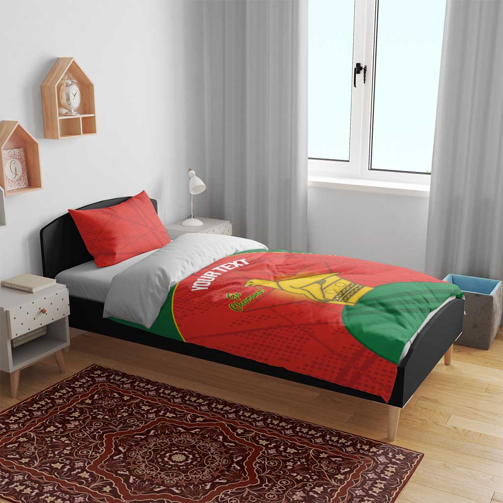Afro Cricket Zimbabwe Custom Bedding Set Go Chevrons 2003 Color LT14