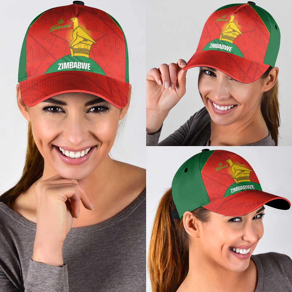Zimbabwe Cricket Classic Cap Go Chevrons 2003 Color Version LT14