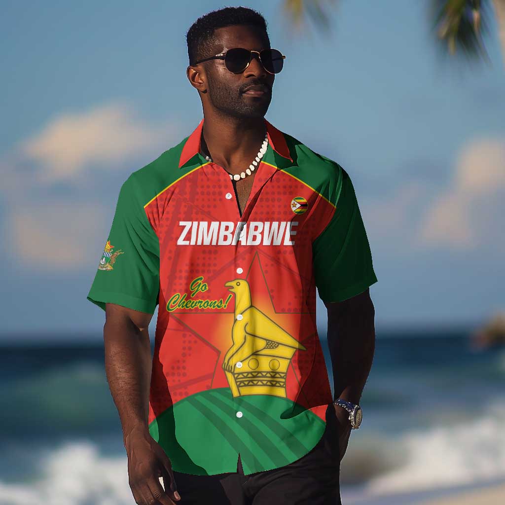 Afro Cricket Zimbabwe Custom Hawaiian Shirt Go Chevrons 2003 Color LT14