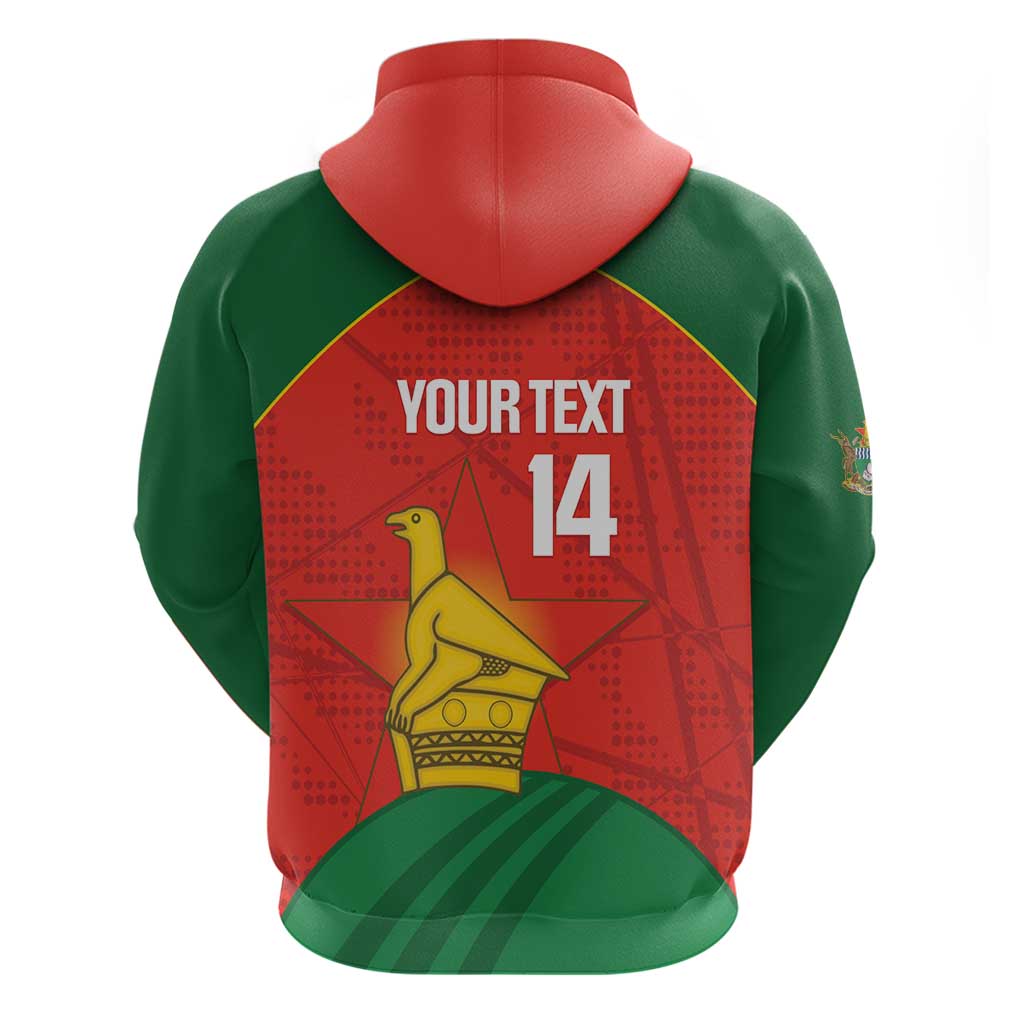 Custom Zimbabwe Cricket Hoodie Go Chevrons 2003 Color Version LT14