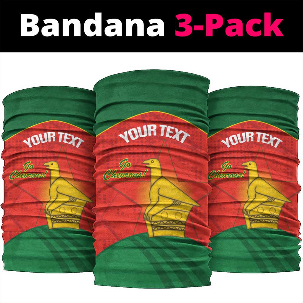 Custom Zimbabwe Cricket Neck Gaiter Go Chevrons 2003 Color Version LT14