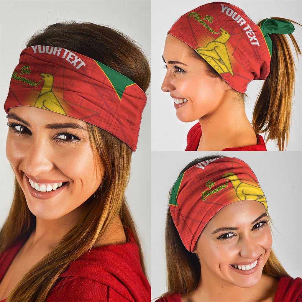 Custom Zimbabwe Cricket Neck Gaiter Go Chevrons 2003 Color Version LT14