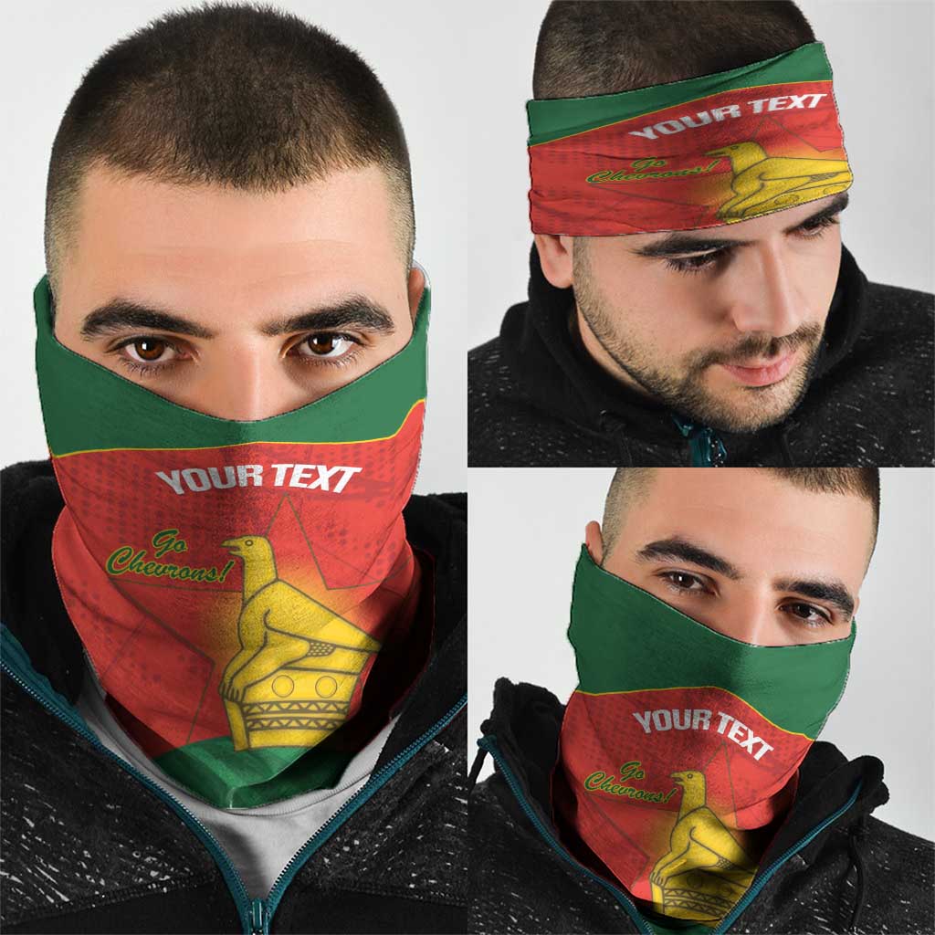 Custom Zimbabwe Cricket Neck Gaiter Go Chevrons 2003 Color Version LT14