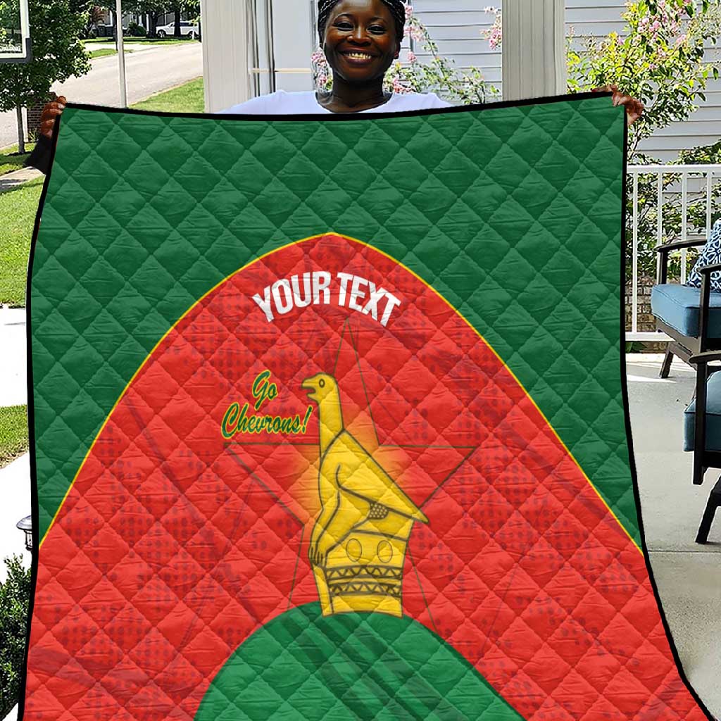 Afro Cricket Zimbabwe Custom Quilt Go Chevrons 2003 Color LT14