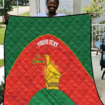 Afro Cricket Zimbabwe Custom Quilt Go Chevrons 2003 Color LT14