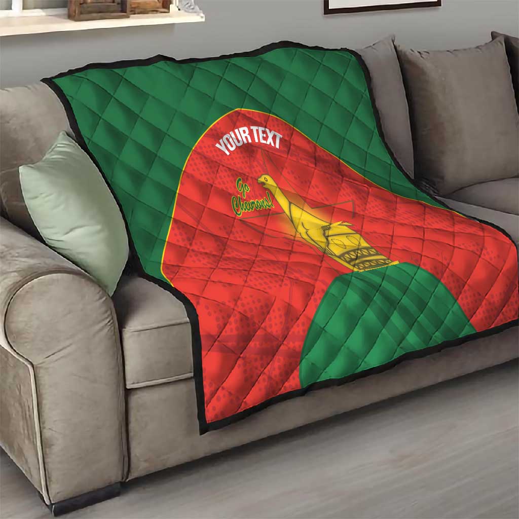 Afro Cricket Zimbabwe Custom Quilt Go Chevrons 2003 Color LT14