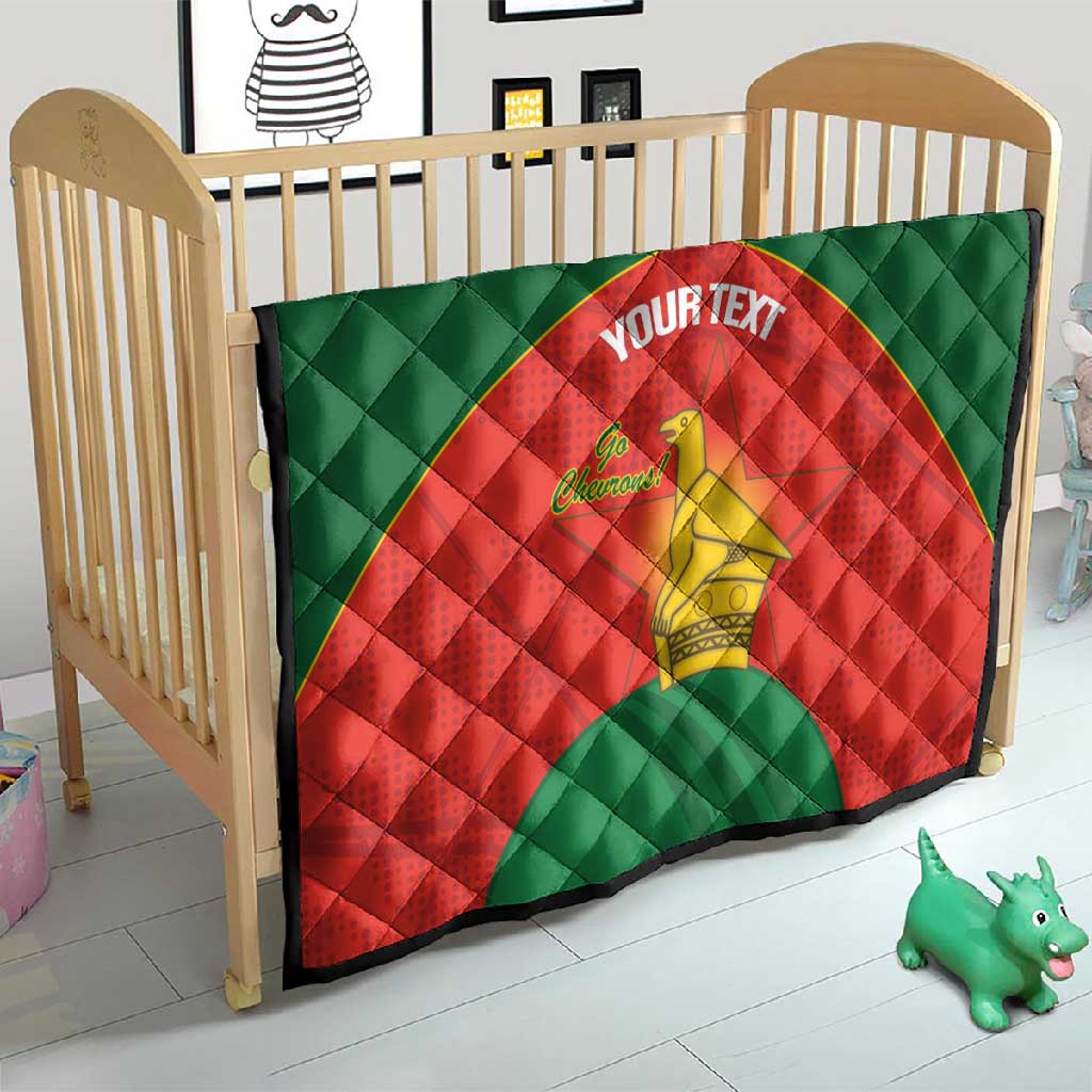 Afro Cricket Zimbabwe Custom Quilt Go Chevrons 2003 Color LT14