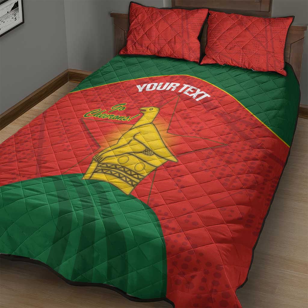 Afro Cricket Zimbabwe Custom Quilt Bed Set Go Chevrons 2003 Color LT14