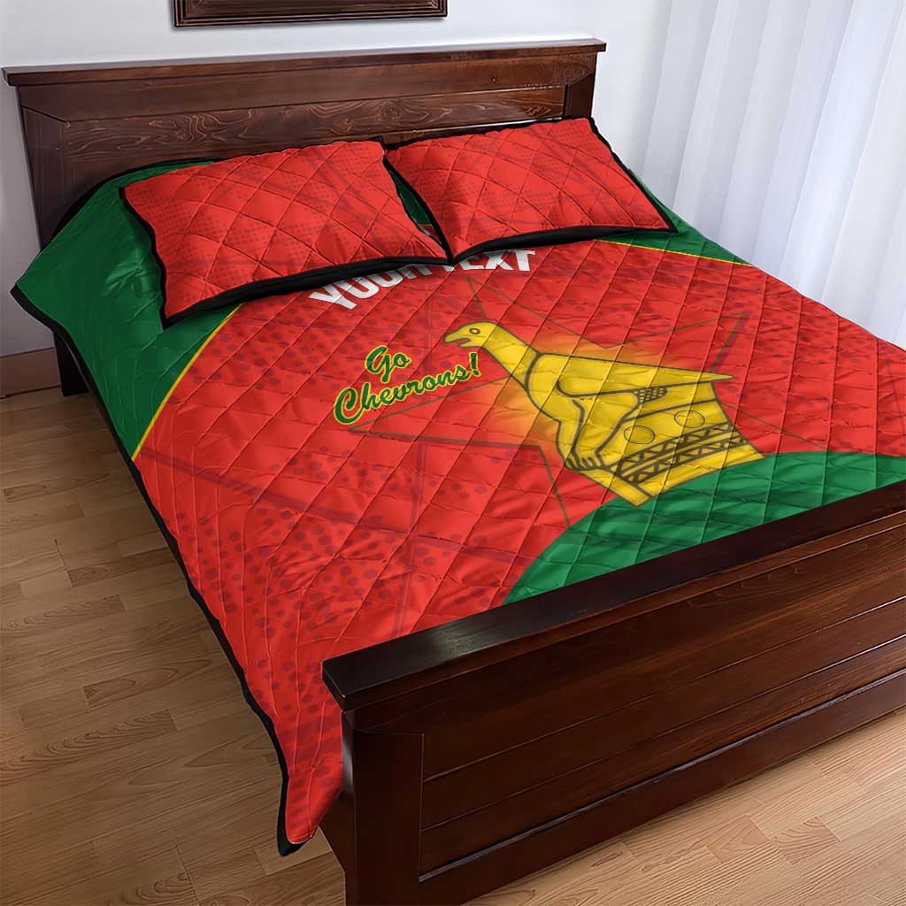 Afro Cricket Zimbabwe Custom Quilt Bed Set Go Chevrons 2003 Color LT14