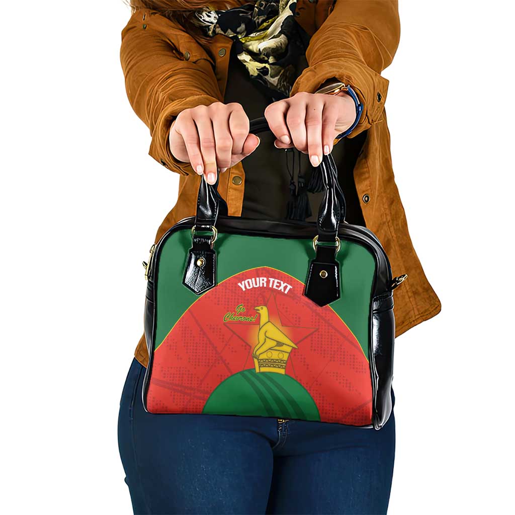 Custom Zimbabwe Cricket Shoulder Handbag Go Chevrons 2003 Color Version LT14