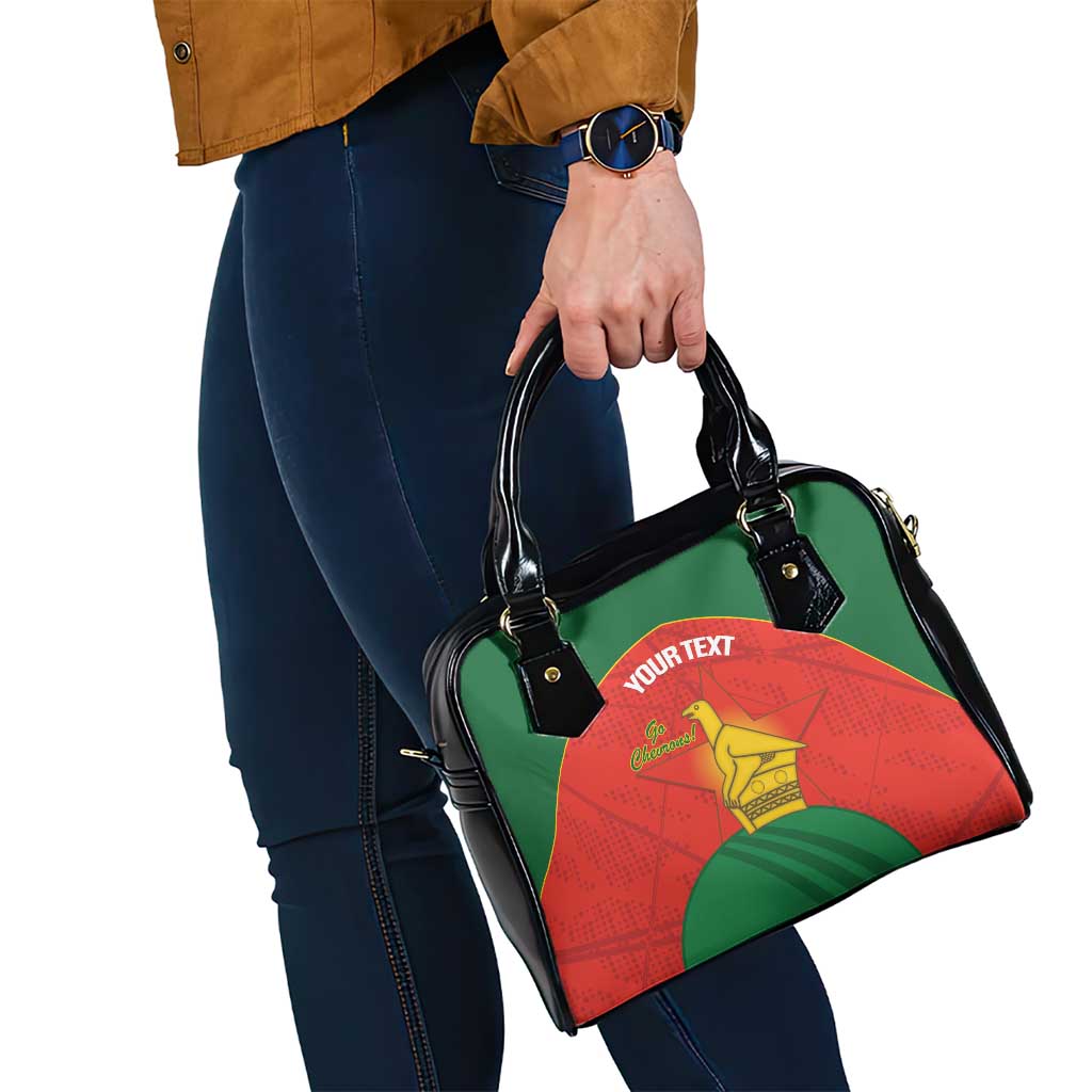 Custom Zimbabwe Cricket Shoulder Handbag Go Chevrons 2003 Color Version LT14
