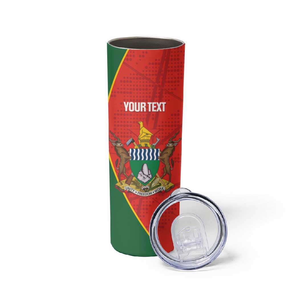 Afro Cricket Zimbabwe Custom Skinny Tumbler Go Chevrons 2003 Color LT14