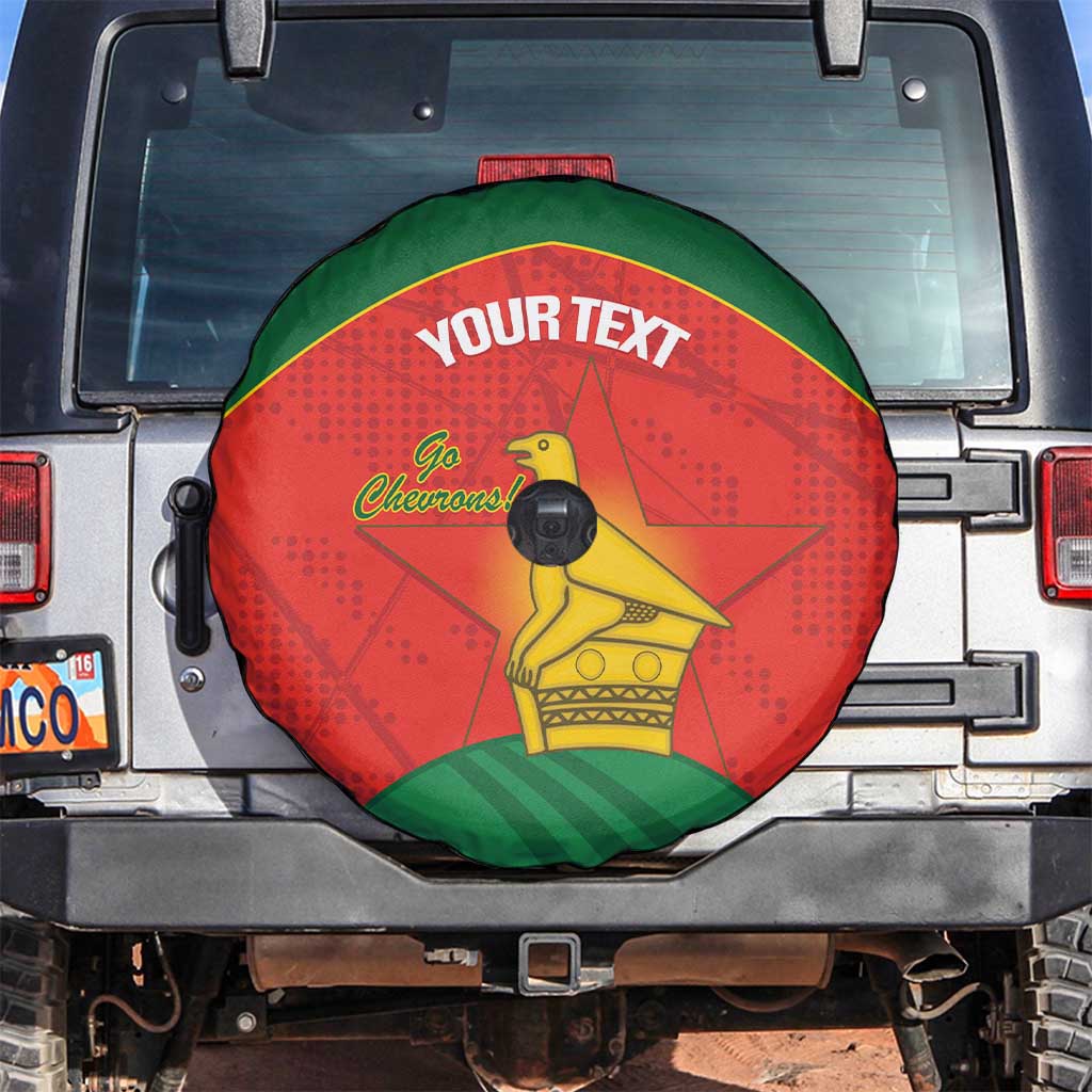 Custom Zimbabwe Cricket Spare Tire Cover Go Chevrons 2003 Color Version LT14