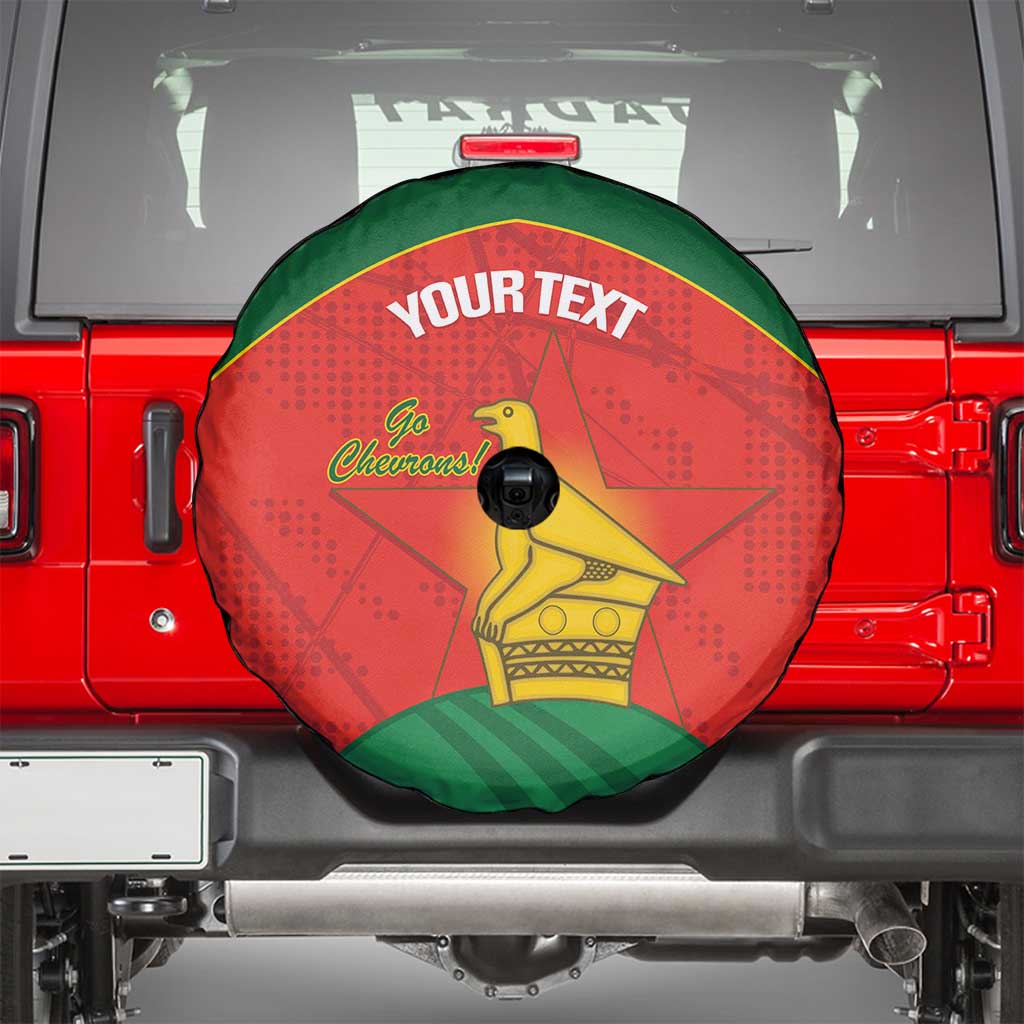 Custom Zimbabwe Cricket Spare Tire Cover Go Chevrons 2003 Color Version LT14