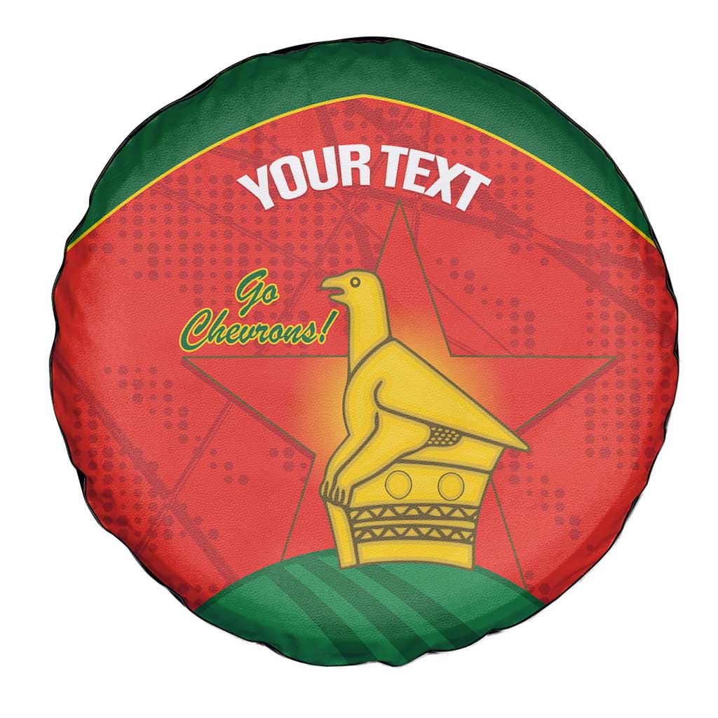 Custom Zimbabwe Cricket Spare Tire Cover Go Chevrons 2003 Color Version LT14