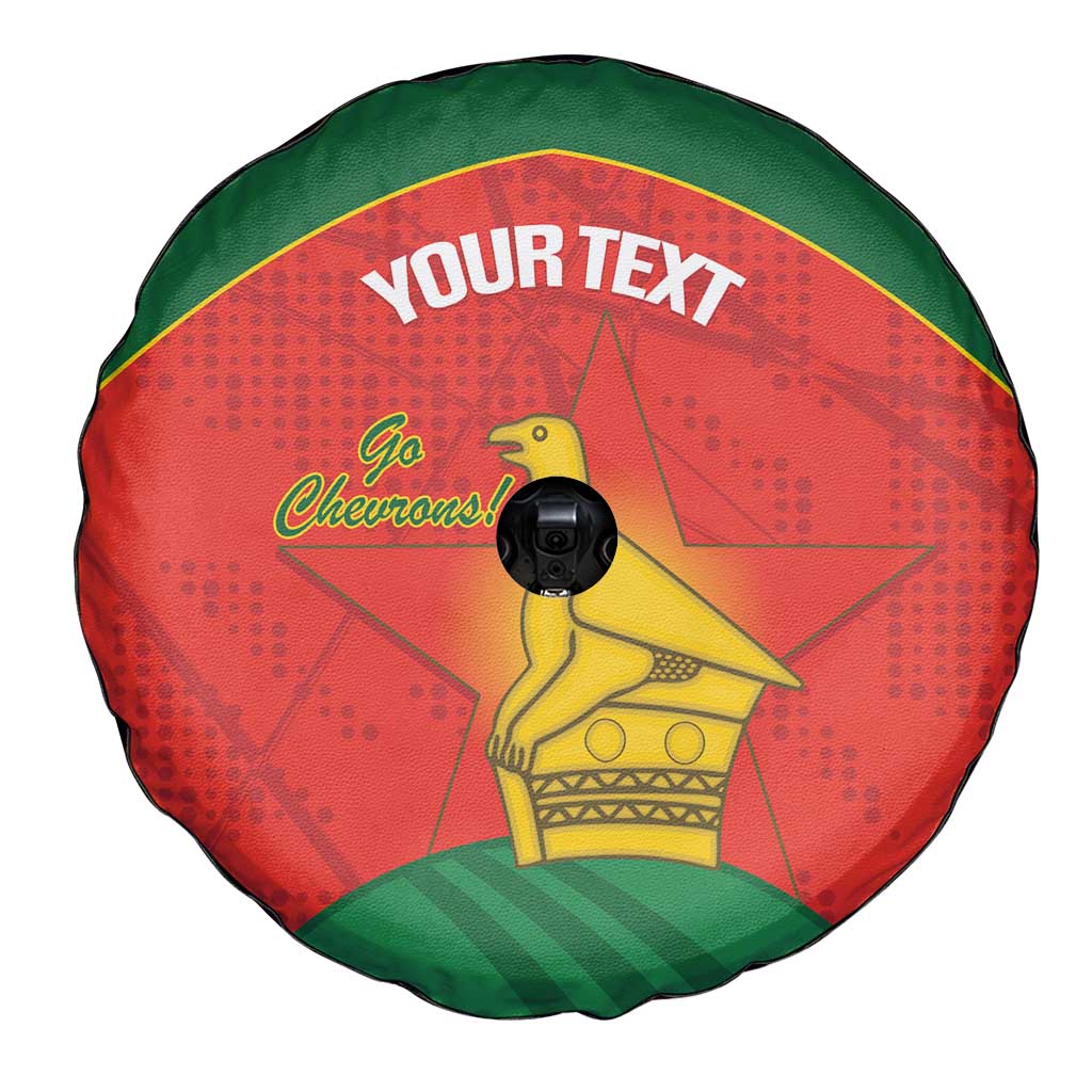 Custom Zimbabwe Cricket Spare Tire Cover Go Chevrons 2003 Color Version LT14