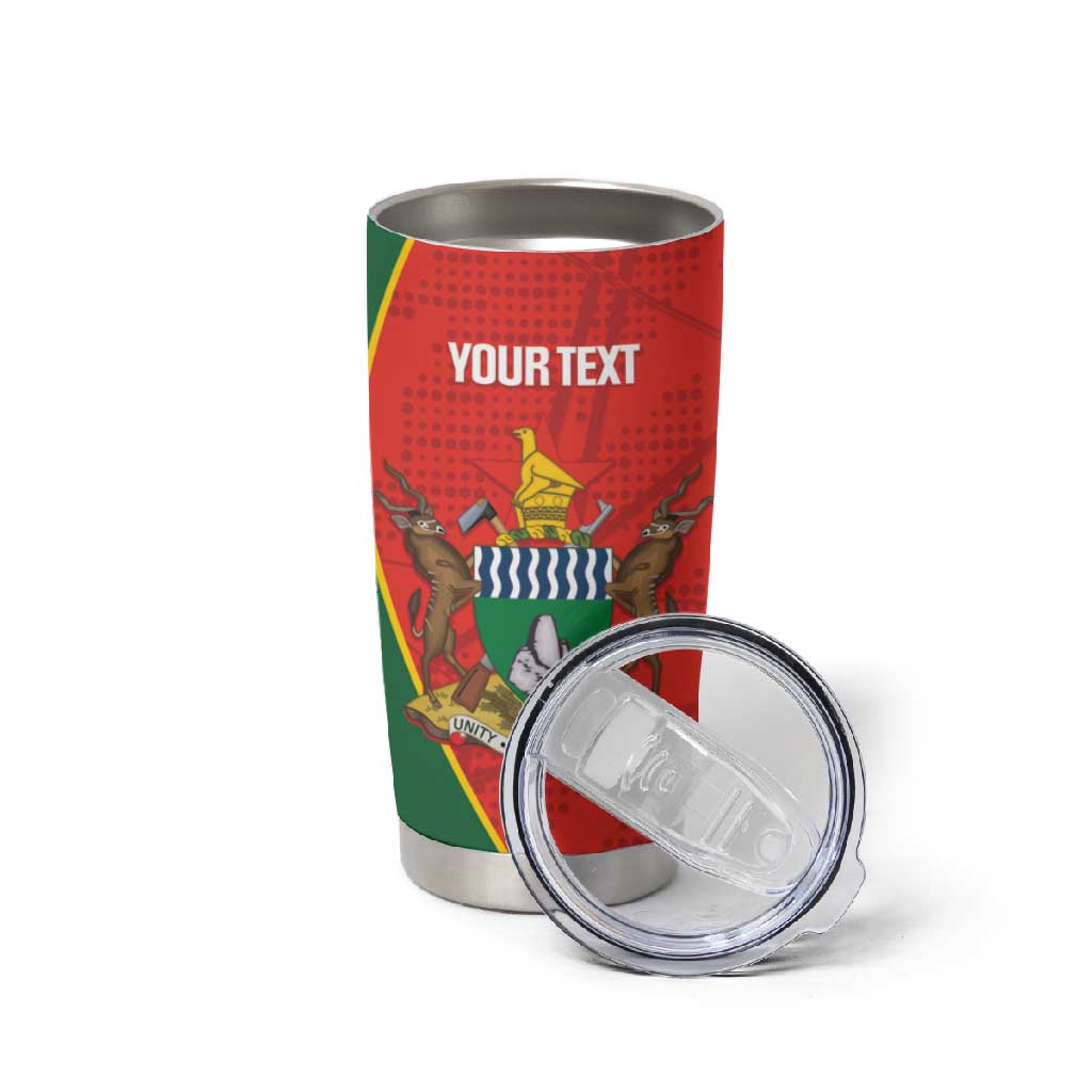 Afro Cricket Zimbabwe Custom Tumbler Cup Go Chevrons 2003 Color LT14
