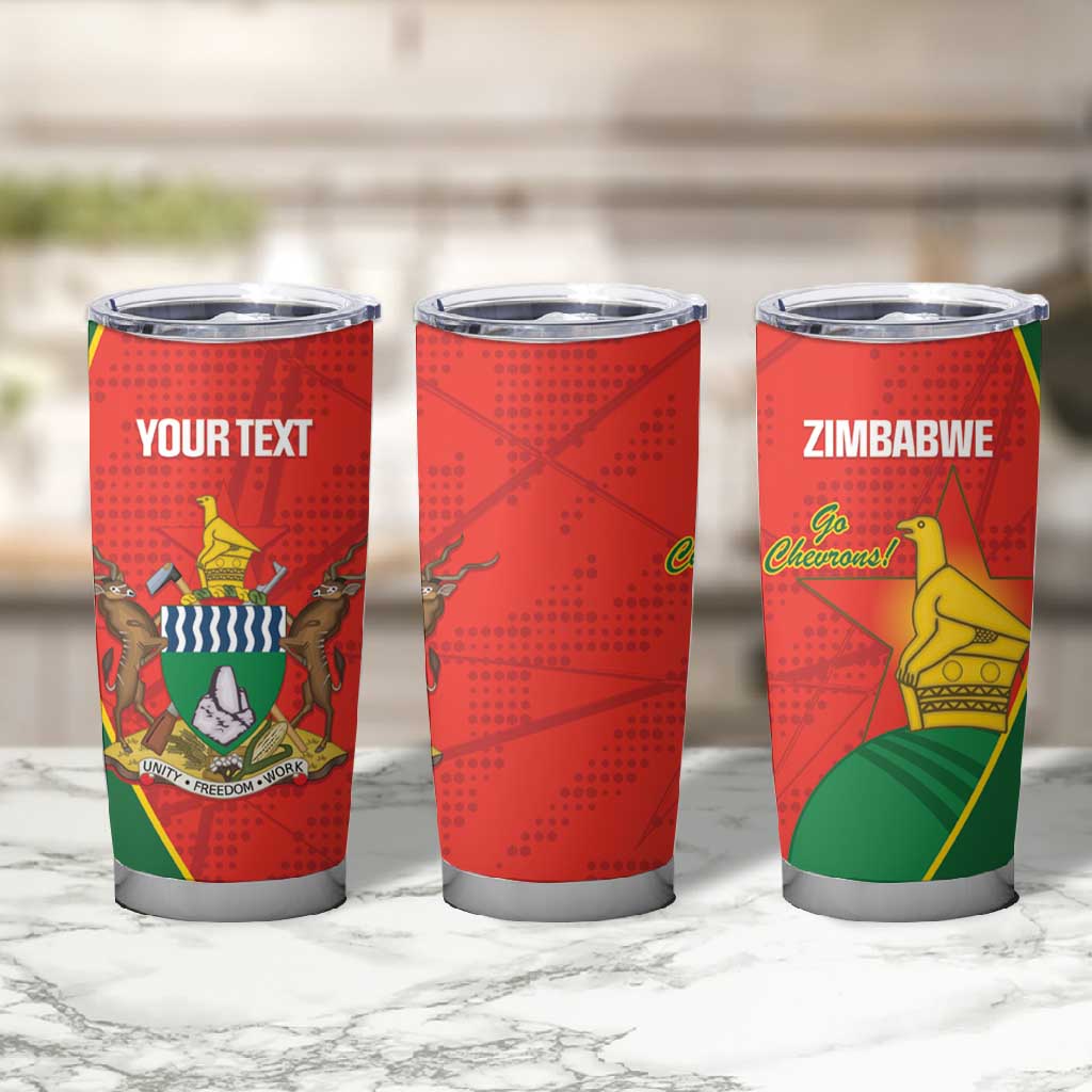 Afro Cricket Zimbabwe Custom Tumbler Cup Go Chevrons 2003 Color LT14