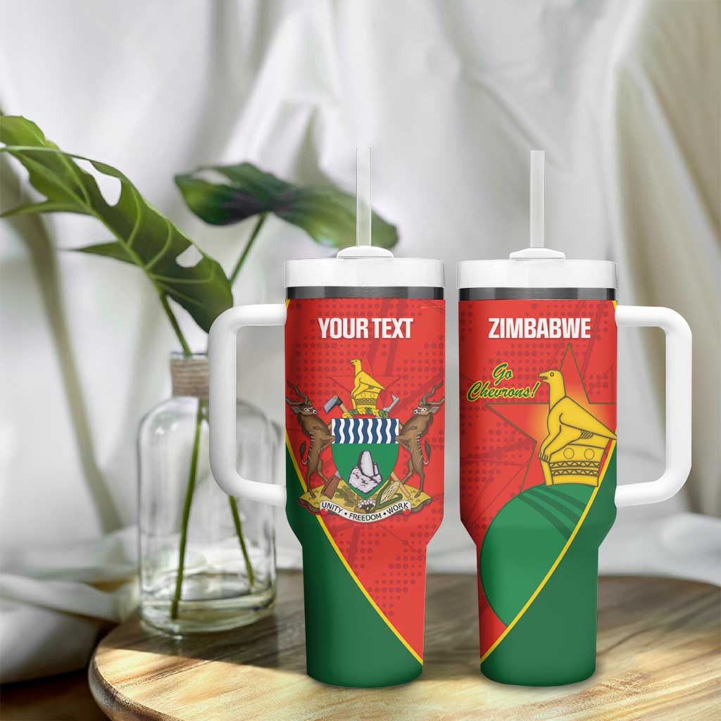 Afro Cricket Zimbabwe Custom Tumbler With Handle Go Chevrons 2003 Color LT14