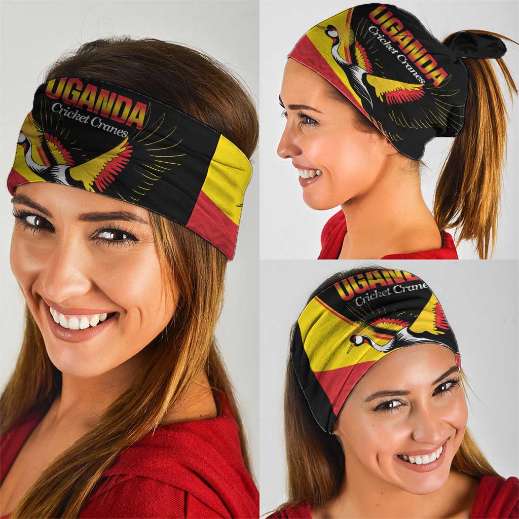 Custom Uganda Cricket Neck Gaiter Go Cranes African Pattern LT14