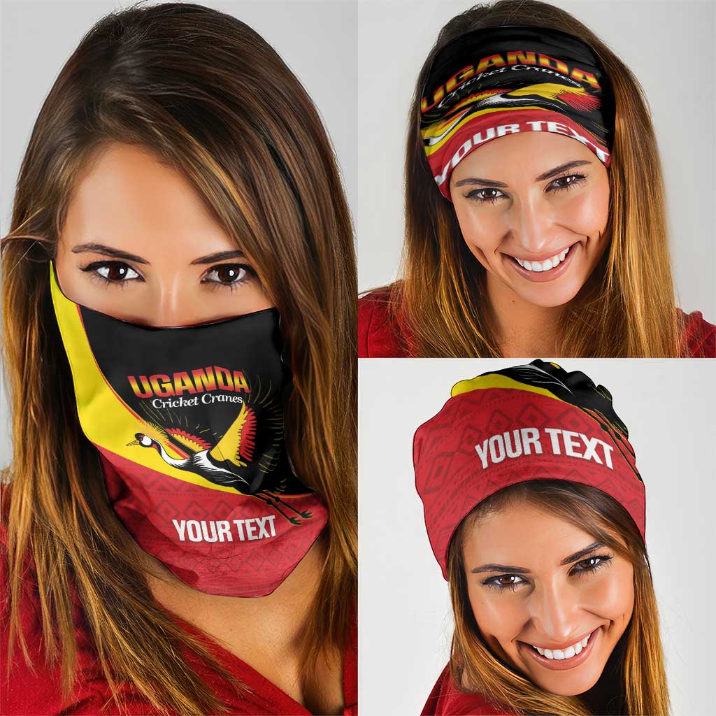 Custom Uganda Cricket Neck Gaiter Go Cranes African Pattern LT14