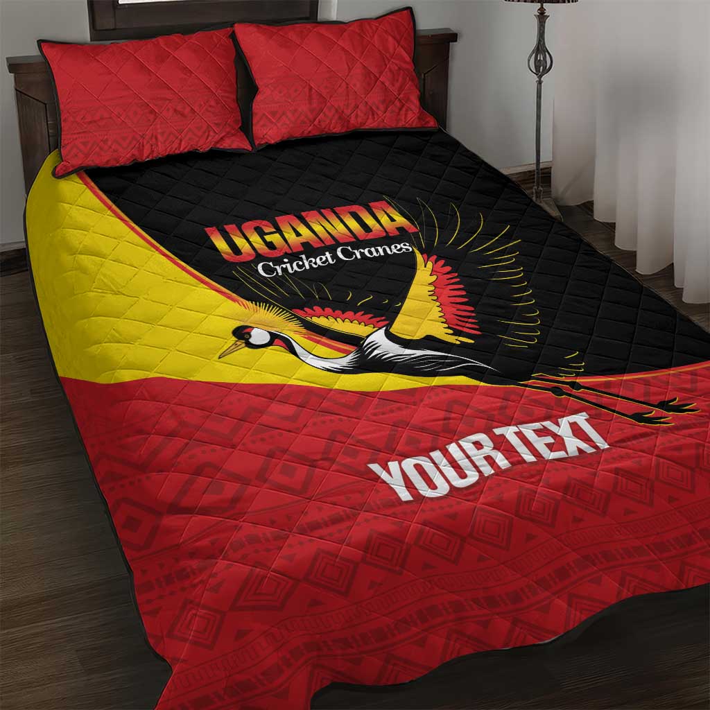 Afro Cricket Uganda Custom Quilt Bed Set Go Cranes African Pattern LT14