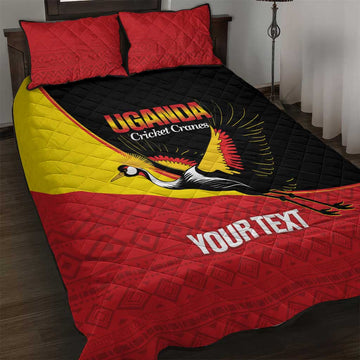 Afro Cricket Uganda Custom Quilt Bed Set Go Cranes African Pattern LT14