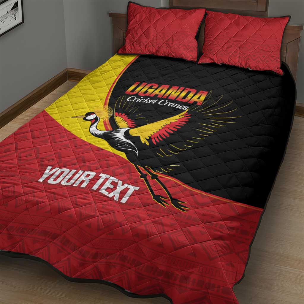 Afro Cricket Uganda Custom Quilt Bed Set Go Cranes African Pattern LT14