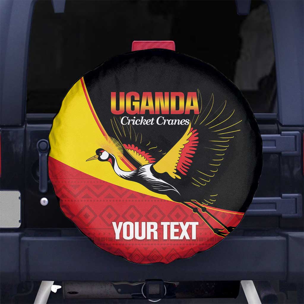 Custom Uganda Cricket Spare Tire Cover Go Cranes African Pattern LT14