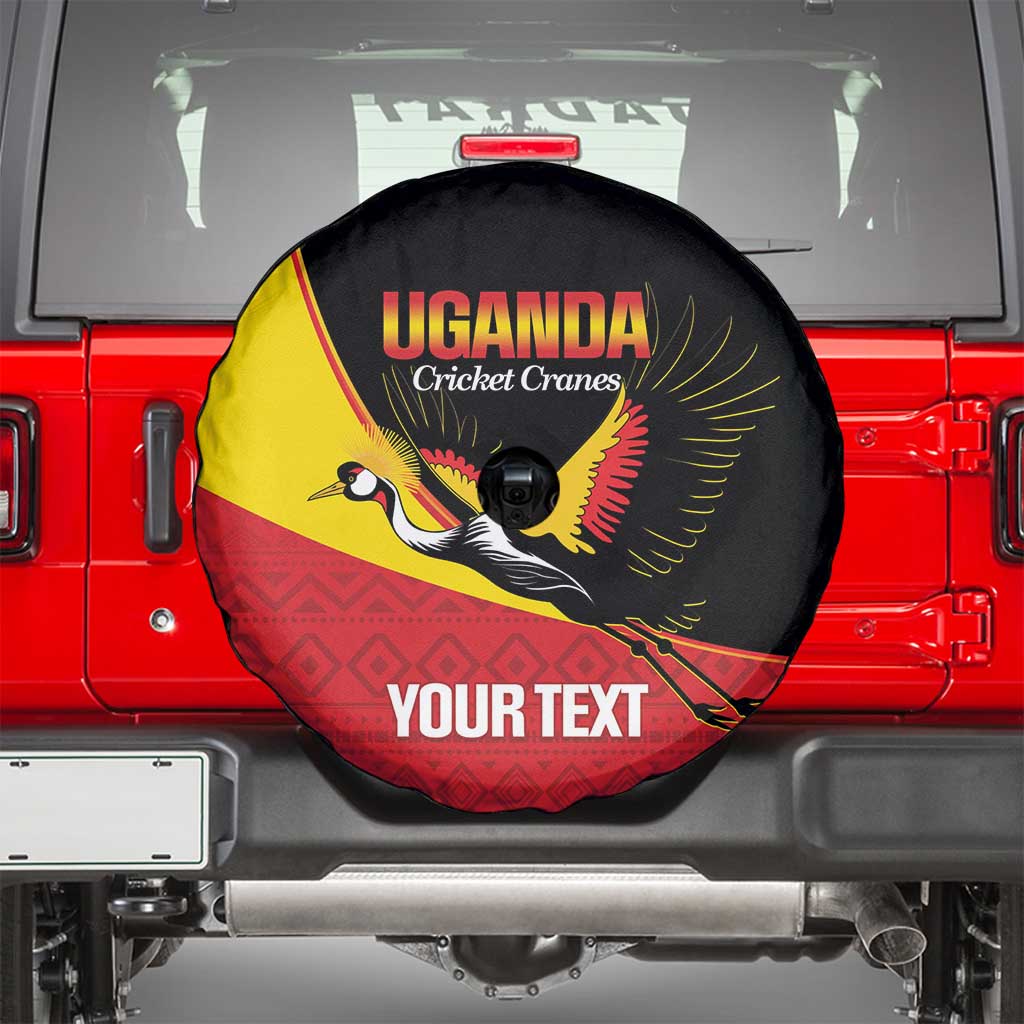 Custom Uganda Cricket Spare Tire Cover Go Cranes African Pattern LT14
